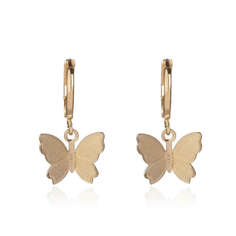 New Fashion Trend Unique Design Elegant Delicate Butterfly Zircon Earrings Women High Jewelery Wedding Party Gifts