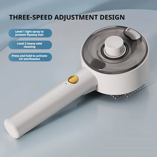 3in1 Cat Hair Brush Brush Pet Hair Remover steam Brush for Dogs Steamy Pet Brushs Anti-Static for Effective Hairs Removal Furry