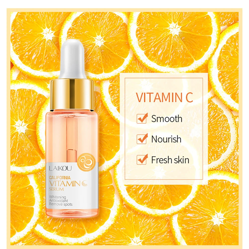 Japan Sakura Essence Oil control Hyaluronic Acid Pure 24K Gold Brighten skin Vitamin C Face Serum Korean skincare products