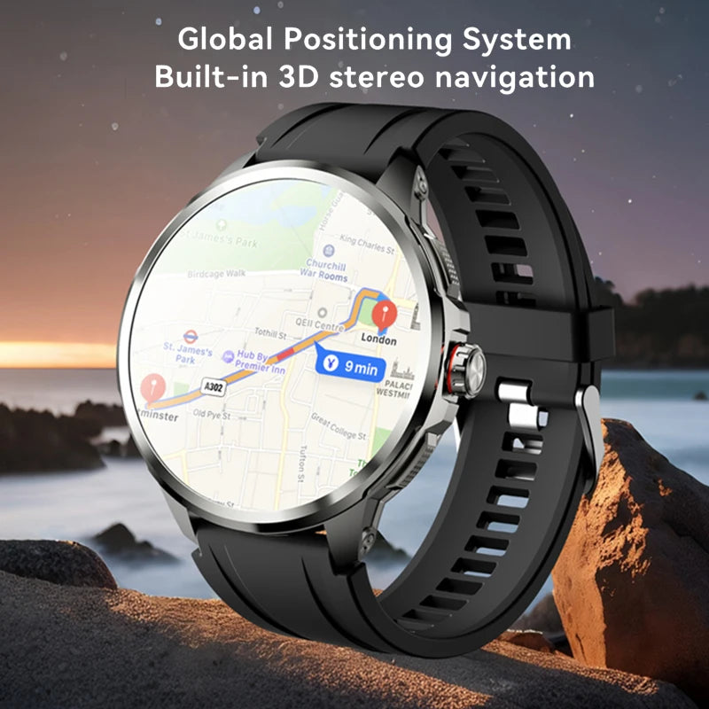 5G/4G Smart Watch 1.95 inch 720*720 AMOLED HD 900W Camera Clock 8GB+128GB RAM 1990mAh GPS WIFI Google APP Smartwatch Android 9.0