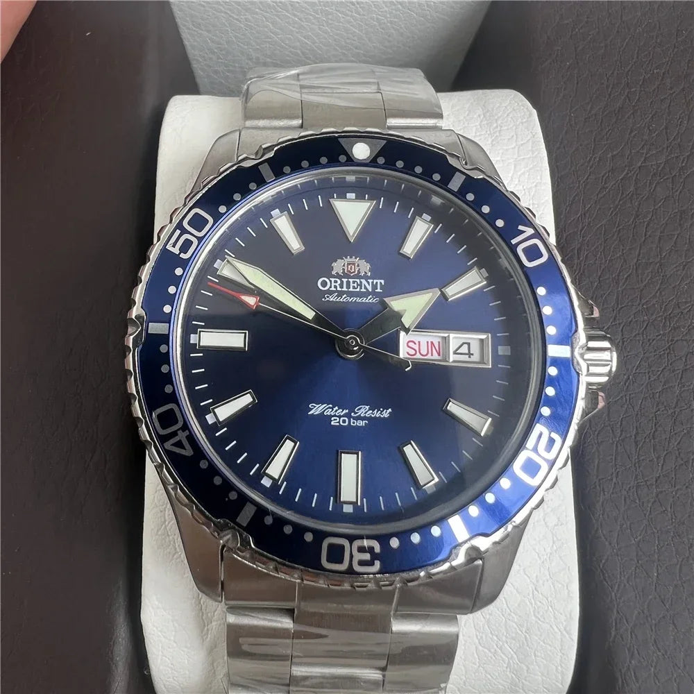 Orient Watch Man Refurbish Japanese Automatic Mechanical Watches 20Bar Waterproof Luminous Sport Watch Stainless Steel Men Watch