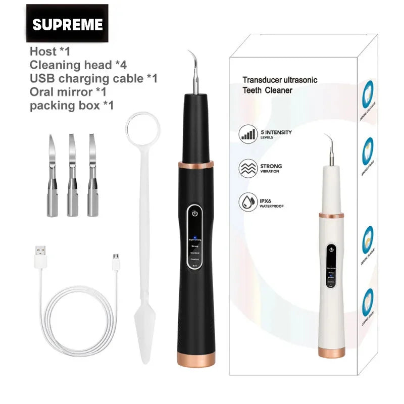 Dog Cat Grooming Smart Dental Ultrasonic Scaler Household Tooth Stone Remover Tooth CleanerTooth Oral Cleaning Tools