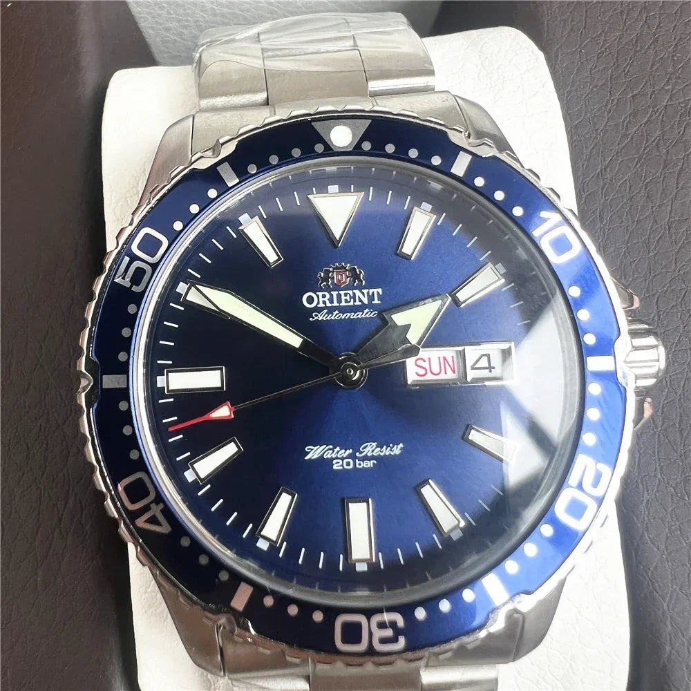 Orient Watch Man Refurbish Japanese Automatic Mechanical Watches 20Bar Waterproof Luminous Sport Watch Stainless Steel Men Watch
