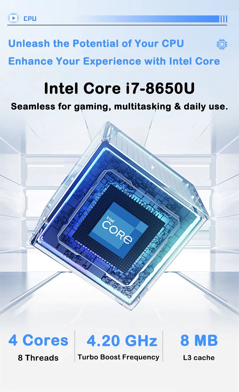 New Ultra Slim Laptop Intel Core i7 8650U 15.6" 32GB RAM 2TB SSD Gaming PC Office Study Computer PC Windows 11 Pro