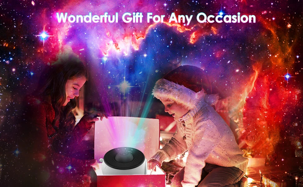 13-in-1 Star Projector Pro 360° Rotating HD Galaxy Projector Pro, with Remote Control White Noise Function,  Bluetooth Speaker