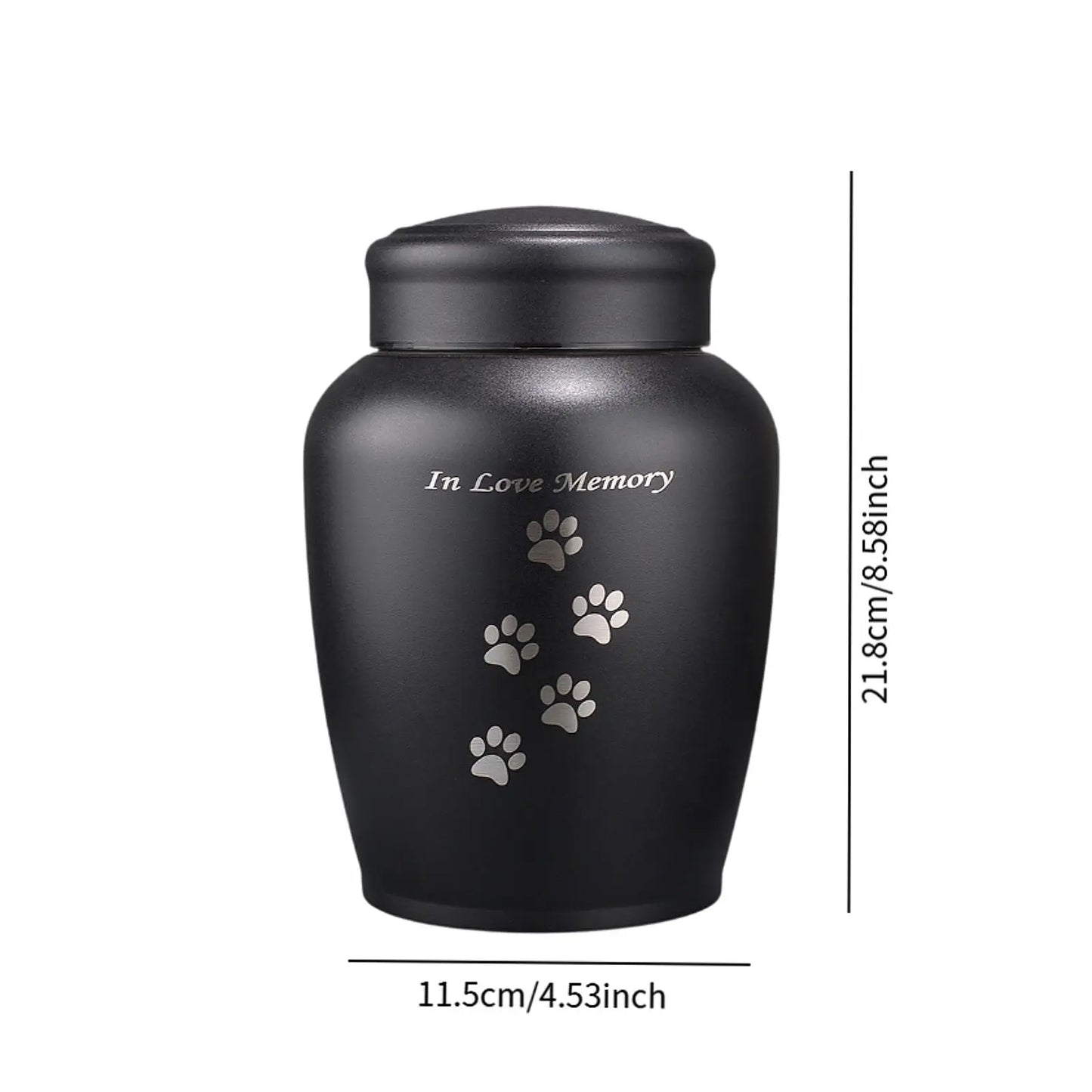 Dog Cat Ashes Funeral Cremation Urn Remembrance Gift Retain Memories Pet Burial Durable Stainless Steel Pet Urn Premium Urn