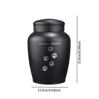Dog Cat Ashes Funeral Cremation Urn Remembrance Gift Retain Memories Pet Burial Durable Stainless Steel Pet Urn Premium Urn