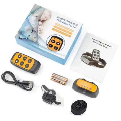 2 in 1 Citronella Dog Anti bark Training Collar Auto &Remote Control Safe Humane Spray Dog Training Collar for Small large Dogs