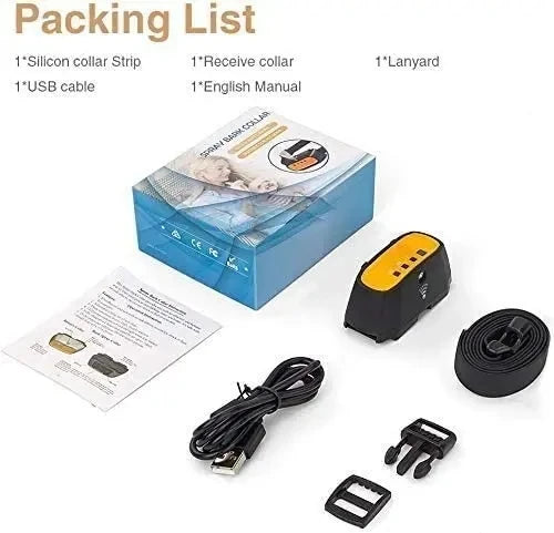 2 in 1 Citronella Dog Anti bark Training Collar Auto &Remote Control Safe Humane Spray Dog Training Collar for Small large Dogs