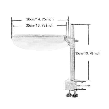 Cat Desktop Bed with Bracket Soft Elevated Modern Breathable Kitten Hammock with Summer Winter Cover Pet Supplies