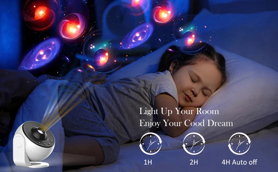 13-in-1 Star Projector Pro 360° Rotating HD Galaxy Projector Pro, with Remote Control White Noise Function,  Bluetooth Speaker