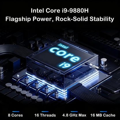 15.6" Ultra Slim Gaming Laptop – Intel Core i9-9880H, 32GB RAM, 2TB SSD, Windows 11 Pro