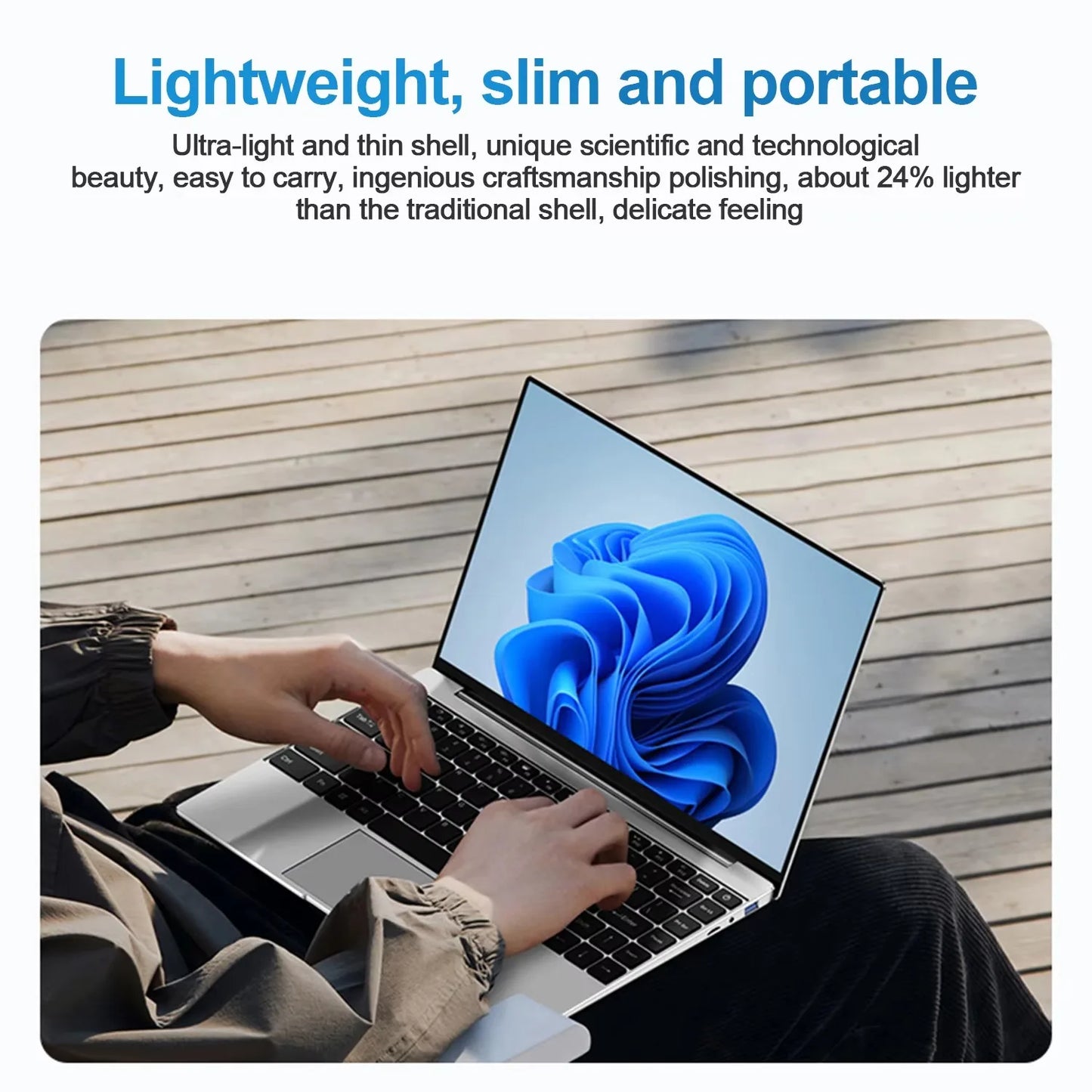 14.1" Ultra Slim Laptop – Intel N3700, 16GB RAM, 2TB SSD, Windows 11 Pro
