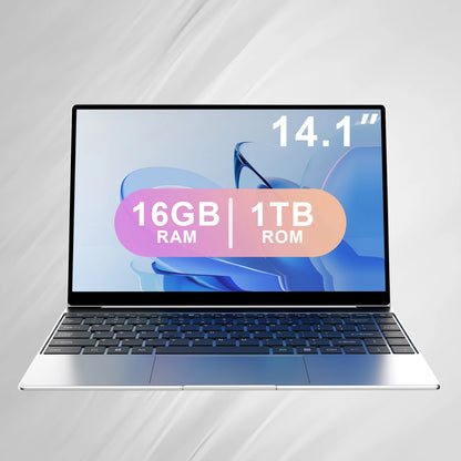 14.1" Ultra Slim Laptop – Intel N3700, 16GB RAM, 2TB SSD, Windows 11 Pro