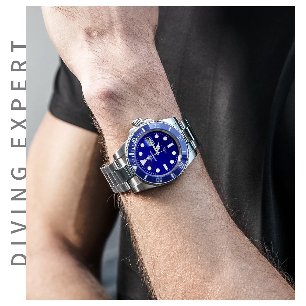ADDIESDIVE NH35 Movement Automatic Watch Sapphire Crystal Mechanical Wristwatch 200m Diving Super Luminous Watches reloj hombre