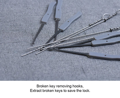 KAK Transparent Visible Pick Cutaway Practice Padlock Lock With Broken Key Removing Hook Kit Extractor Set Locksmith Wrench Tool