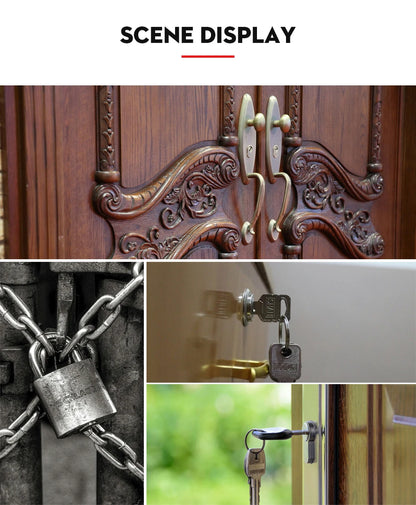 KAK Transparent Visible Pick Cutaway Practice Padlock Lock With Broken Key Removing Hook Kit Extractor Set Locksmith Wrench Tool