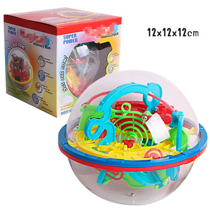 Magic Intellect Ball 3D Maze Toys Montessori Brain Burning Ball Rolling Puzzle Games Logic Thinking Balance Educational Toy Gift