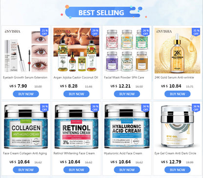 ENVISHA Eye Cream Remove Dark Circles Puffiness Moisturizing Anti Wrinkle Aging Whitening Face Cream Skin Care Korean Cosmetics