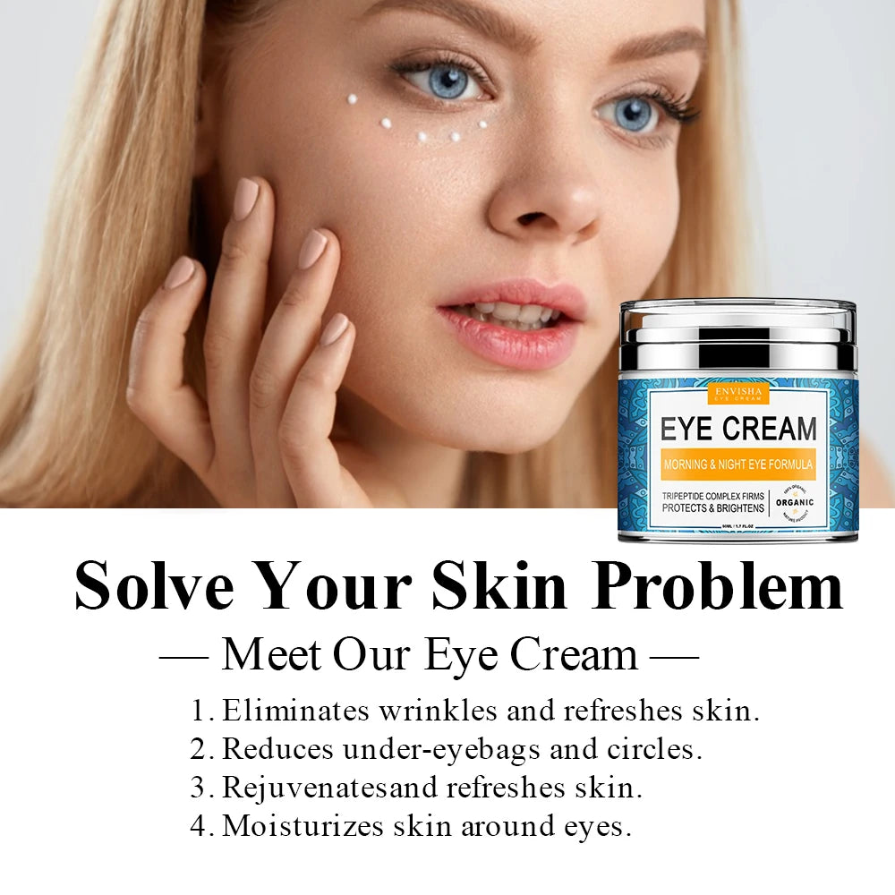 ENVISHA Eye Cream Remove Dark Circles Puffiness Moisturizing Anti Wrinkle Aging Whitening Face Cream Skin Care Korean Cosmetics