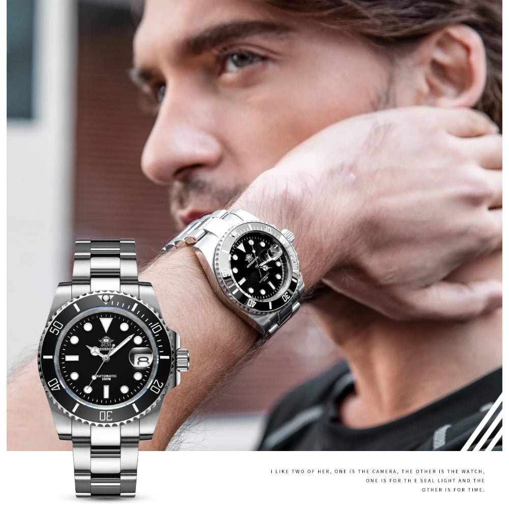 ADDIESDIVE NH35 Movement Automatic Watch Sapphire Crystal Mechanical Wristwatch 200m Diving Super Luminous Watches reloj hombre