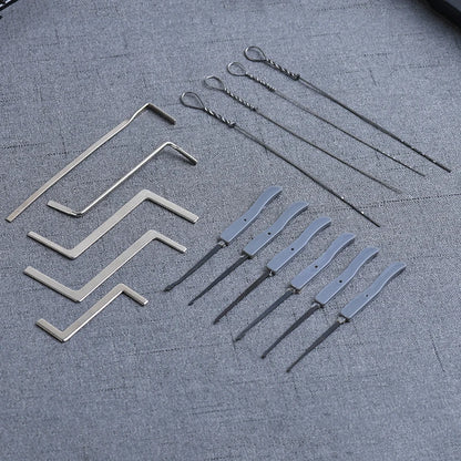 KAK Transparent Visible Pick Cutaway Practice Padlock Lock With Broken Key Removing Hook Kit Extractor Set Locksmith Wrench Tool