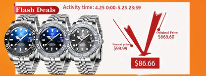 PAGANI DESIGN Top Brand Men's Mechanical Watch Japanese Movement 100m Waterproof Sapphire Glass Men's Automatic Watch