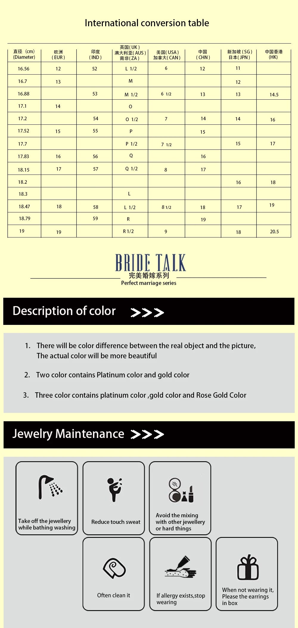 Bride Talk Luxury Arab Nigerian Twisted Line Bold Rings With Zirconia Stones 2020 Women Engagement Party High Quality Jewelry