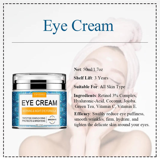ENVISHA Eye Cream Remove Dark Circles Puffiness Moisturizing Anti Wrinkle Aging Whitening Face Cream Skin Care Korean Cosmetics