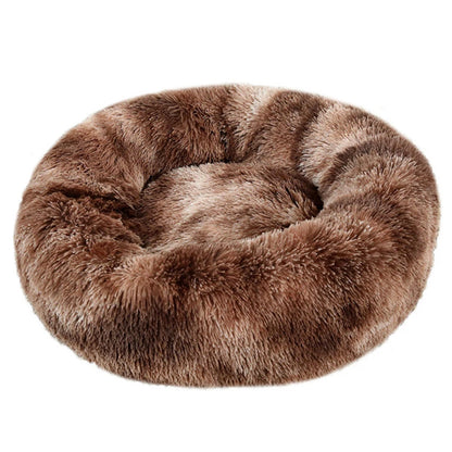 Plush Warm Round Large Dog Bed Winter Soft Puppy House Medium Cat Sofa Sleeping Bed Elastic Small Dog Kennel Nest Accessories