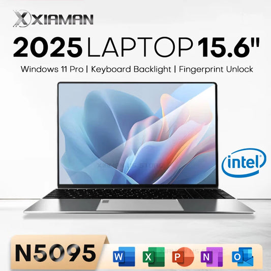 Xiaman 15.6" Gaming Laptop - Intel Celeron N5095 16GB DDR4 1TB SSD Windows 11 1080P