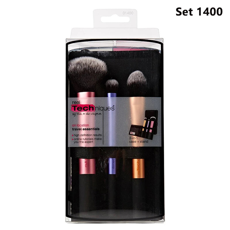 Real Techniques makeup brushes set for cosmetic foundation powder blush eyeshadow kabuki blending make up brush beauty tool 1415