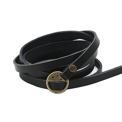 Kirykle Vintage Bohemian Style Jewelery Multilayer Wrap Genuine Leather Bracelet For Men And Women Embossing Letter Bracelets