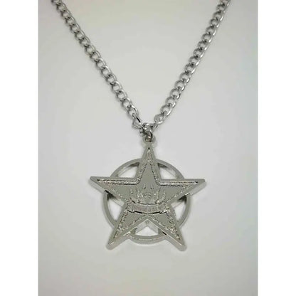 Saint Seiya Necklace for Women Hades Necklaces Woman Pentagram Pendant Cosplay Trend Silver Color Fashion Lovers Gifts Anime