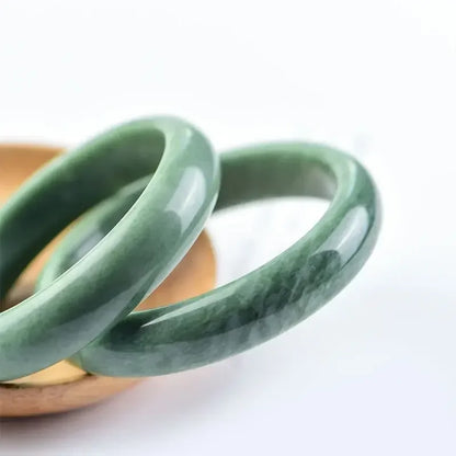 2024 New Real Natural Jade Ice Green Jade Bracelet Original Certified Fashion Jewelry Luxury Girl Bracelet Mascot Holiday Gift