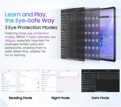 Blackview MEGA 1 Tablet - 11.5" 2.4K 120Hz Display 8GB 256GB 50MP+13MP Camera 8800mAh 33W Fast Charging