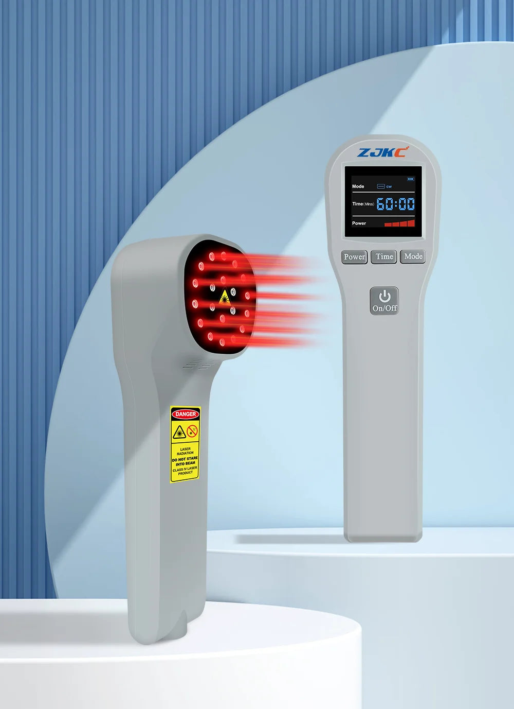 ZJKC Professional Pain Relief Physiotherapy Cold Laser Therapy Device for Pet Dog Cat Wound Injuries 650nm 808nm Home Handheld