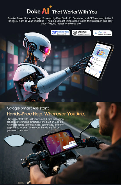 Blackview Active 7 RuggedTablet 11-inch  FHD+ Display Octa-core Android IP68&IP69K 10000mAh 45W Charger Outdoor Pad PC