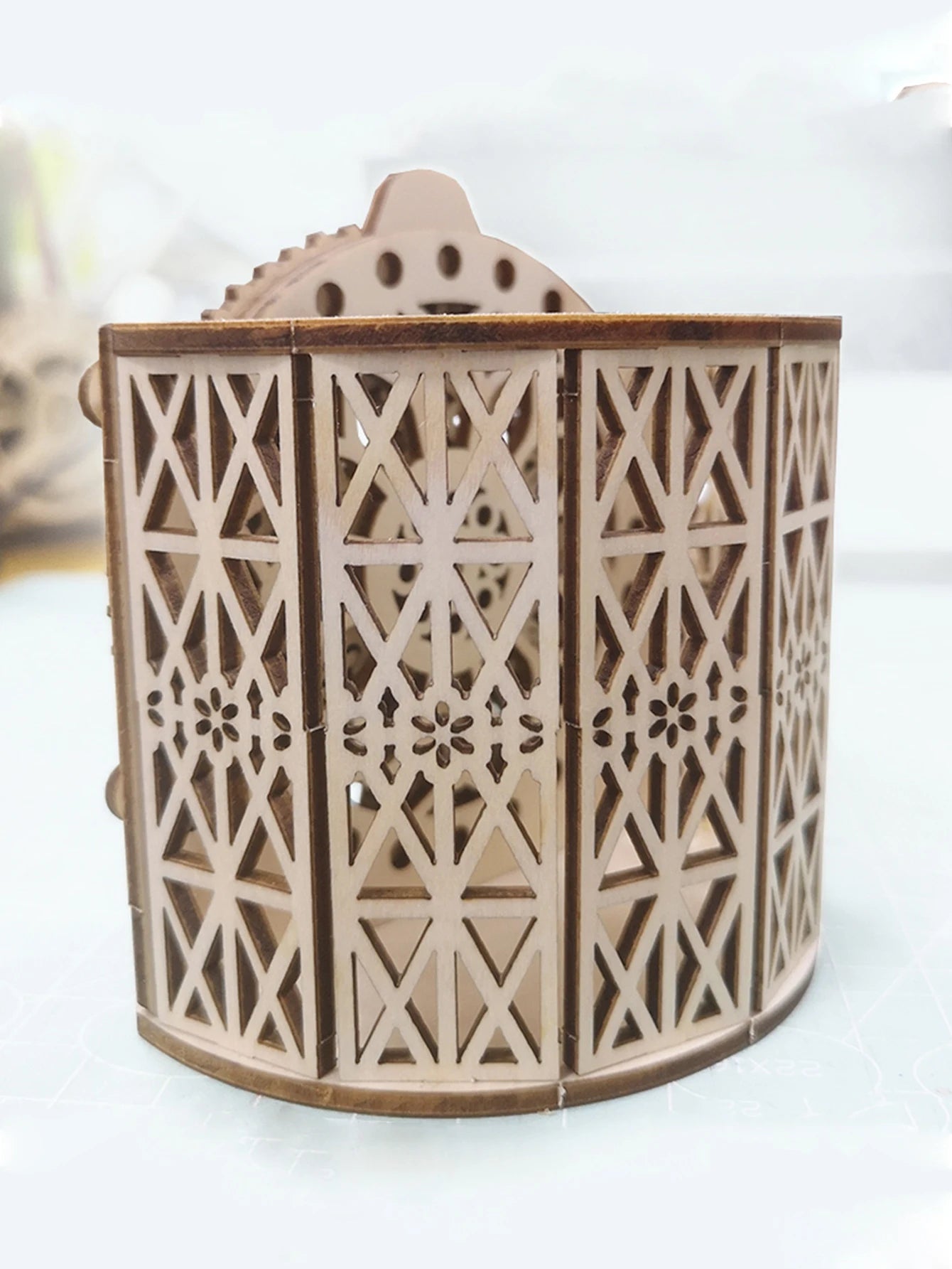 3D Wooden Puzzles Perpetual Calendar Pen Holder Mechanical Propelled Construction Model Kits For Teens and Adults,Age14+