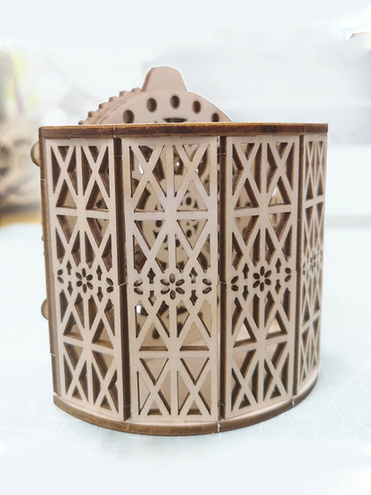 3D Wooden Puzzles Perpetual Calendar Pen Holder Mechanical Propelled Construction Model Kits For Teens and Adults,Age14+