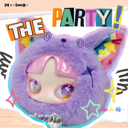 Inn The Party Series Plush Bag Pendant Blind Box Outdoor Soft Zipper Bag Cosmetics Wallet Cute Vinyl Plush Doll Girl Toys Gifts
