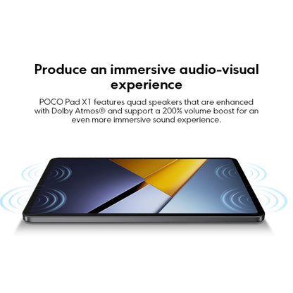 POCO PAD X1 Global Version Tablet 11.2" – Snapdragon 7+ Gen 3, 3.2K 144Hz Display, 8GB+512GB, 8850mAh