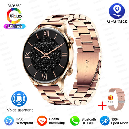 2026 AMOLED HD Smartwatch – GPS, Bluetooth Call, IP68 for Android & iOS