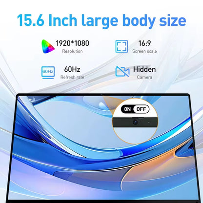 Xiaman 15.6" Gaming Laptop - Intel Celeron N5095 16GB DDR4 1TB SSD Windows 11 1080P