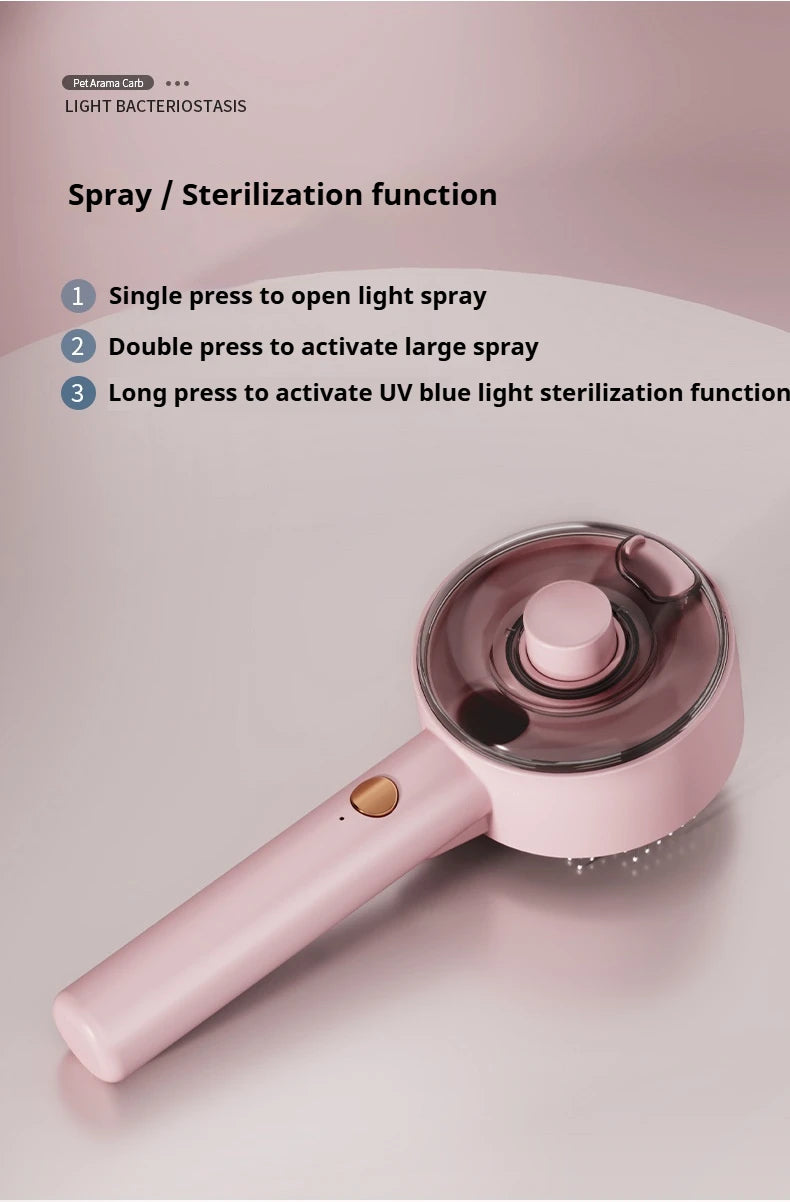 3in1 Cat Hair Brush Brush Pet Hair Remover steam Brush for Dogs Steamy Pet Brushs Anti-Static for Effective Hairs Removal Furry