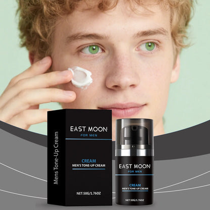 East Moon Men Tone-Up Makeup Cream Oil Control Easy Wear Nourish Brightening Dark Circles Waterproof Full Coverage Base BB Cream