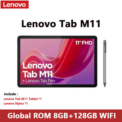 Global ROM Lenovo Tab M11 k10 11” 90Hz Display Android 13 L1 MediaTek Helio G88 8GB/128GB 7040mAh Battery 4G LTE Tablet 2025