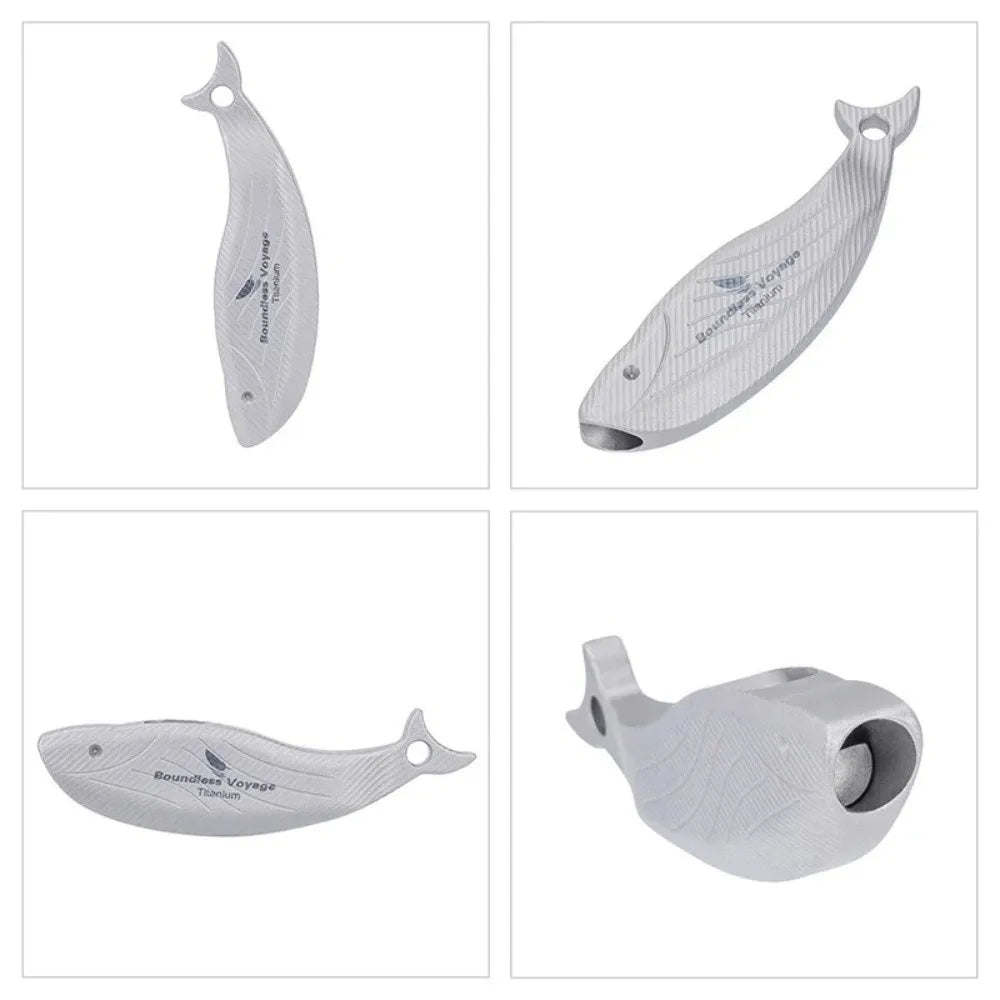 Titanium Survival Whistle Anti-Corrosion Compact Emergency Exploring Accessories Rust-Proof Emergency Exploring Accessories