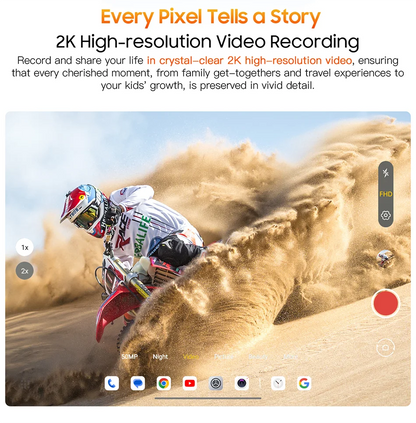 Blackview MEGA 1 Tablet - 11.5" 2.4K 120Hz Display 8GB 256GB 50MP+13MP Camera 8800mAh 33W Fast Charging