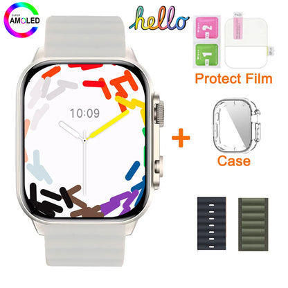2025 Hello Watch 3 Plus Ultra Upgrade SmartWatch Original 49mm AMOLED 4G ROM NFC GPT Compass Photo Album Local Music Men Watch
